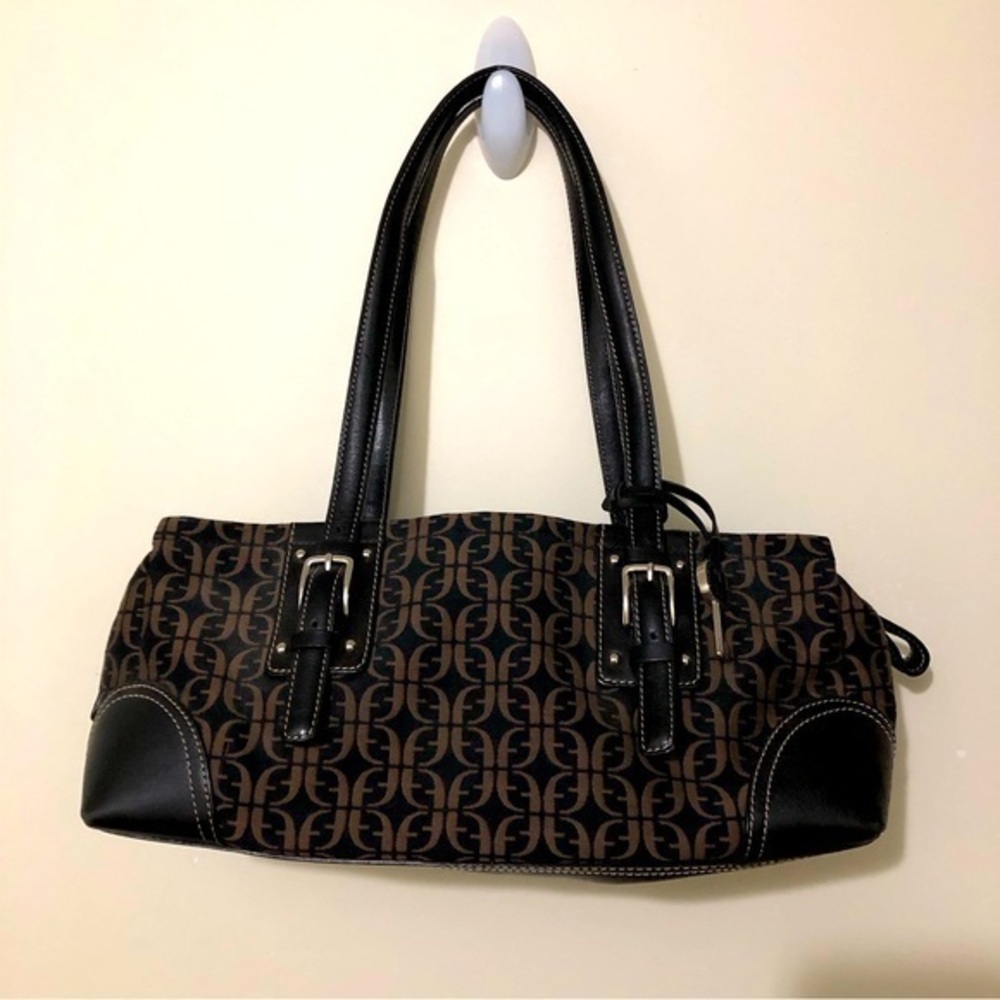Y2K Fossil signature East West purse bag.